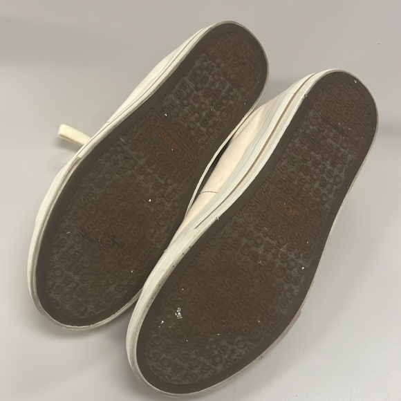 Taos Z Soul Footwear pale pink & Cream Laces & zip up Sneakers size 8 preowned - Picture 7 of 9